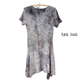 S-M Tunic high-low long sides lace accent side hemline